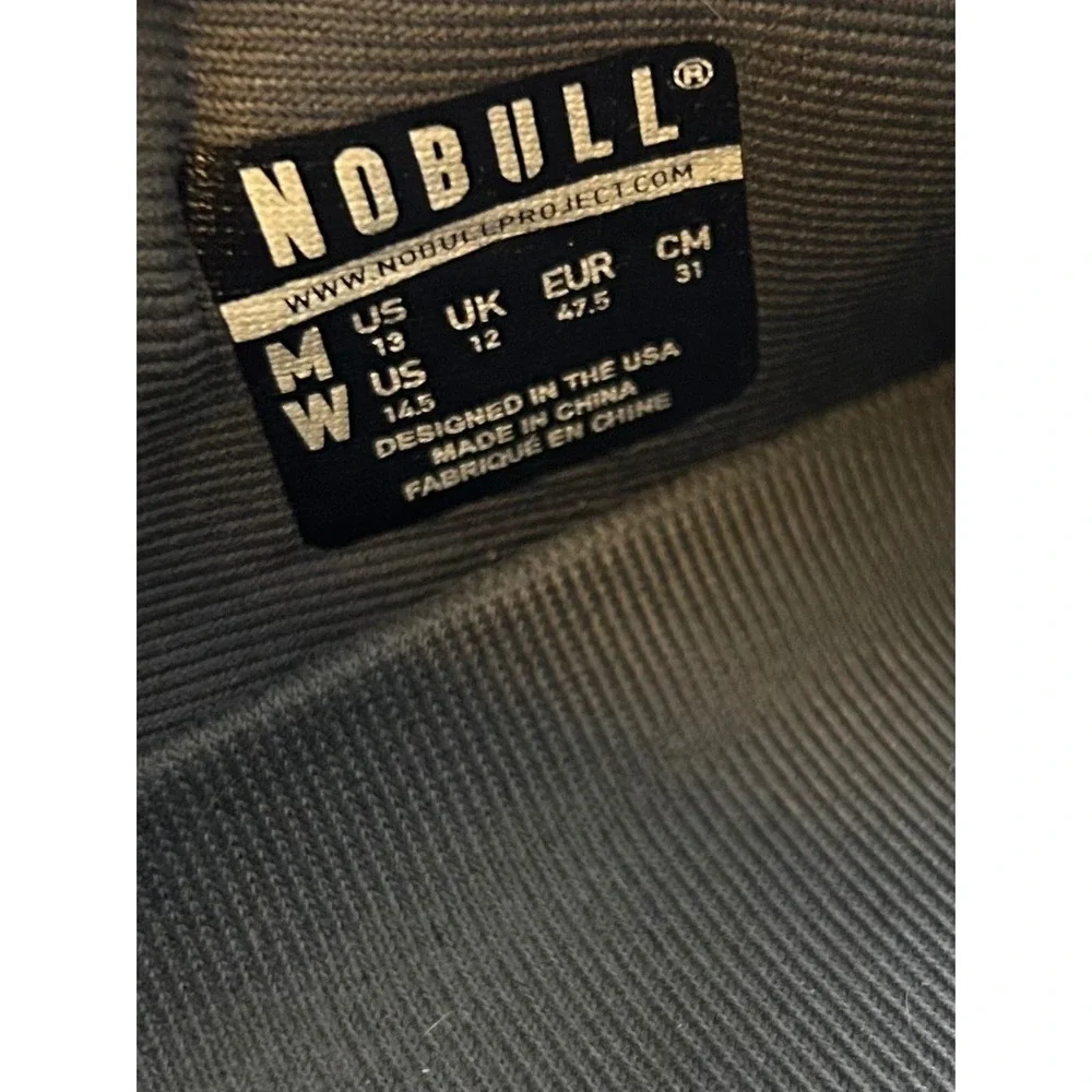 NOBULL Trainers Dark Grey Gum Sole‎ CrossFit Training Sneakers Men's US 13